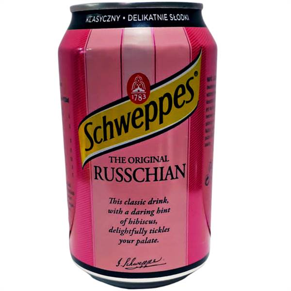 Schweppes Russchian Flavored Energy Drink Imported